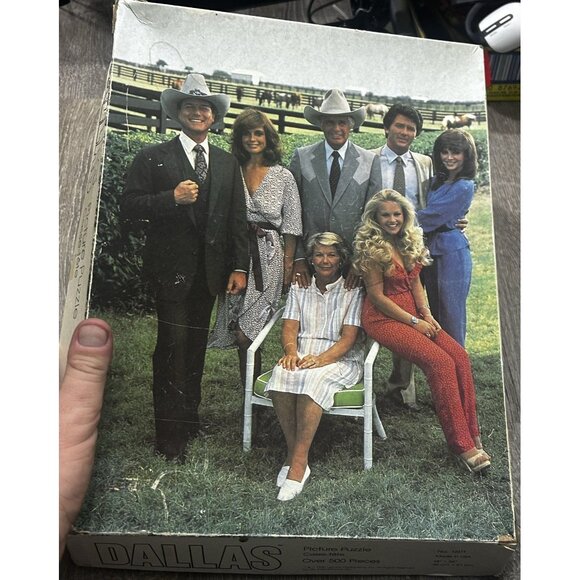 1980 Dallas Cast No 1601 Picture Puzzle 500 Piece 18'' × 24'' - Picture 1 of 5
